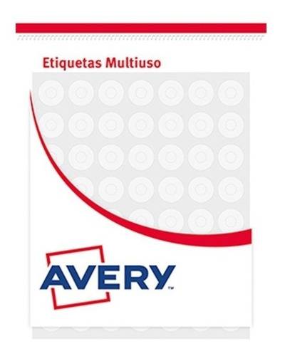 Ojalillos Avery X 5 Planchas Ppp Transp