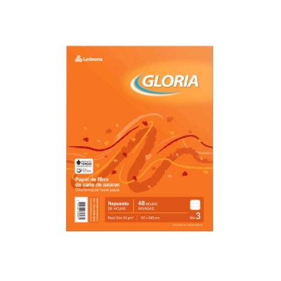 Repuesto Escolar Gloria Nº 3  48 Hj R
