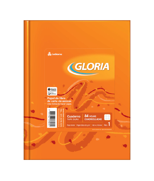 Cuaderno T/D 16X21 Gloria 84 Hj Cd