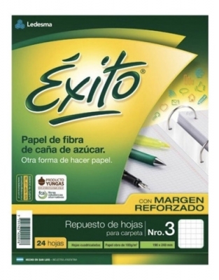 Repuesto Escolar Exito A4  96Hj C