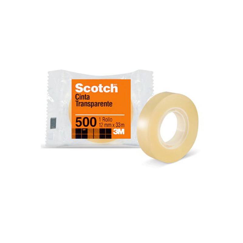 Cinta Adh Transp Scotch 500 12 X 33 Pol