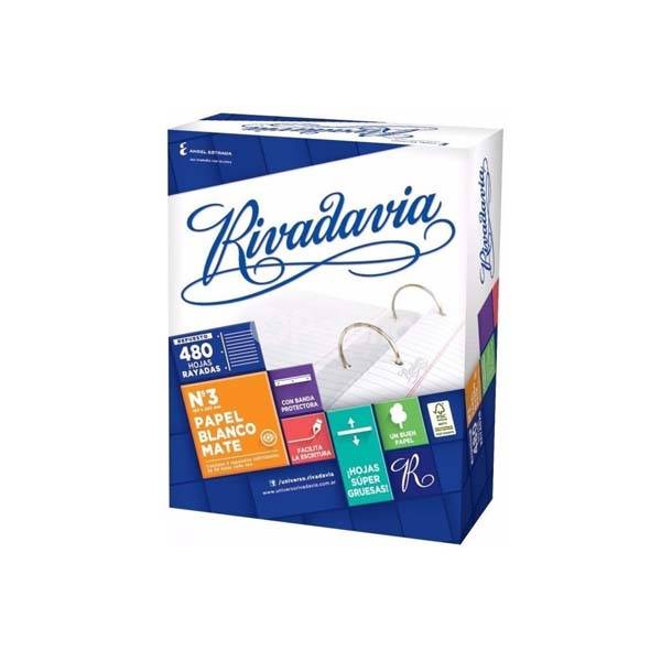 Repuesto Escolar Rivadavia Nº 3 480Hj R Mr