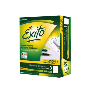 Repuesto Escolar Exito Nº 3 480 Hj R Mr