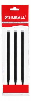 Tanque Simbal Roller Gel Genio Plus Negro X 3