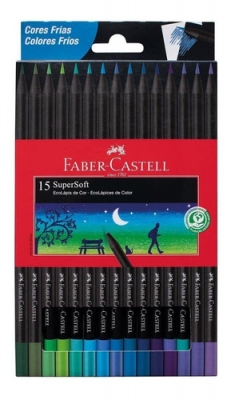 Pinturitas Faber Castell X 15 Supersoft Frio