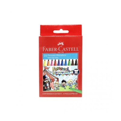 Marcador Escolar  Faber Fiesta  X 10