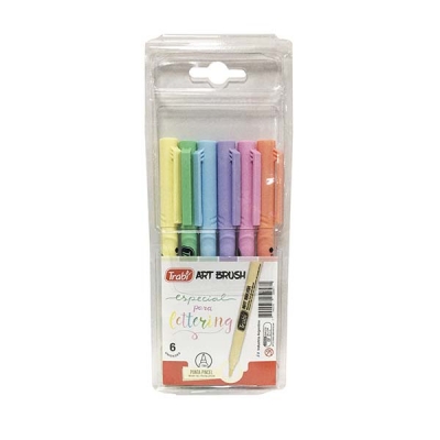 Marcador Pincel Art Brush Past X 6 Trabi