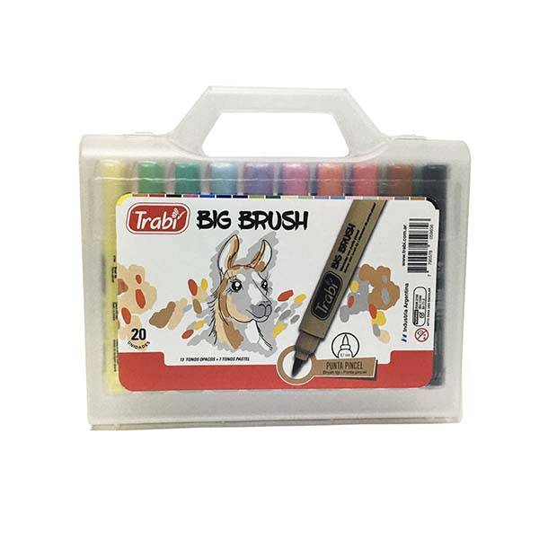 Marcador Pincel Big Brush  Mix X20 Trabi