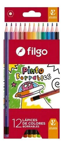 Pinturitas Filgo Pinto X 12 Borrables