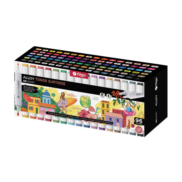 Marcador Perm D/Punta Alloy Filgo X 96