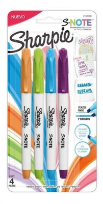 Marcador Sharpie Snote X 4