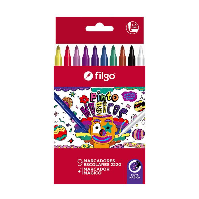 Marcador Escolar  P/Fina Filgo 2220 X 10 Magico