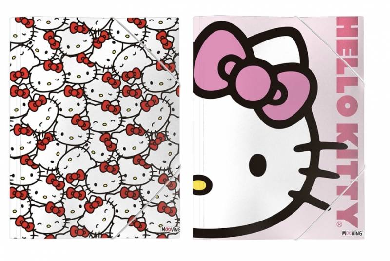 Carpeta Of 3 Solp C/Elastico Mooving Hello Kitty