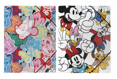 Carpeta Of 3 Solp C/Elastico Mooving  Mickey & Friends