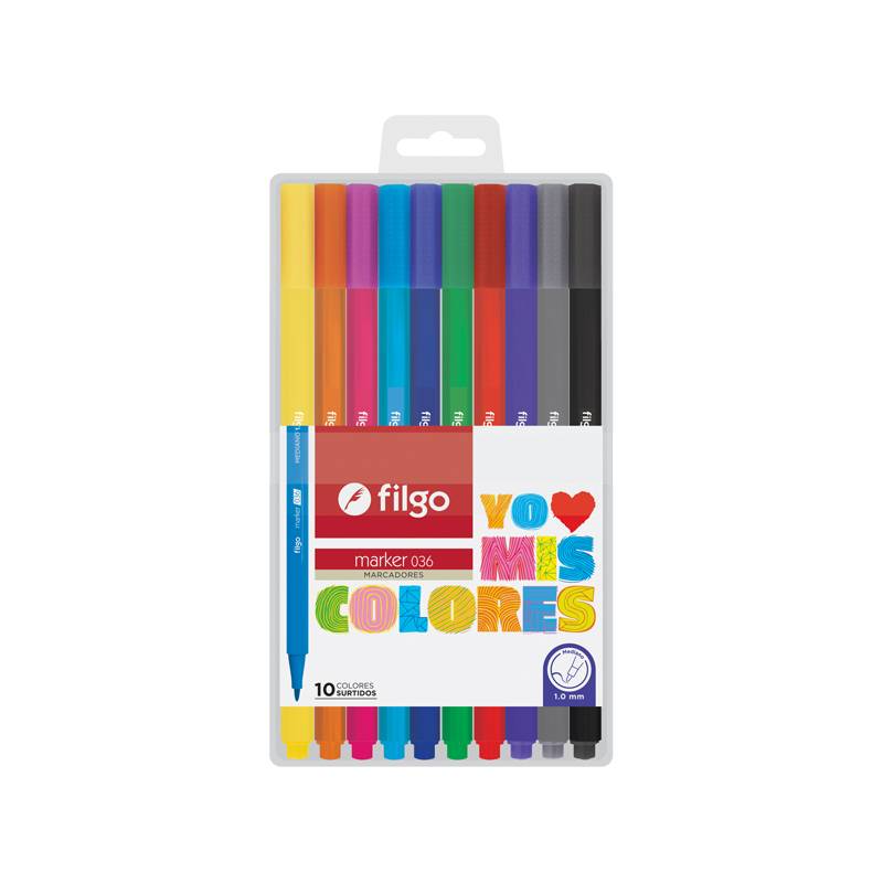 Marcador Escolar Filgo Marker 36 X10 Sur