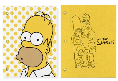Carpeta Escolar 2 Tapas N*3  Mooving Simpsons