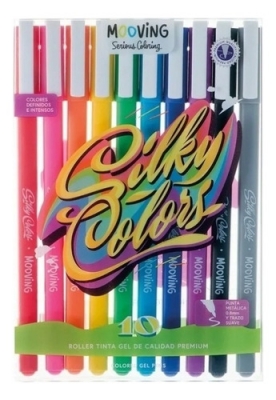 Lapicera Roller Gel Coloring X 10