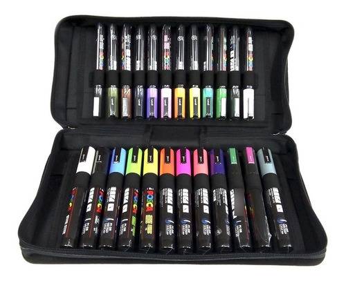 Marcador Posca Uni Pc-3M /Pc 5M X 24 Estuche