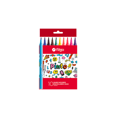Marcador Escolar  P/Fina Filgo 2220 X 10