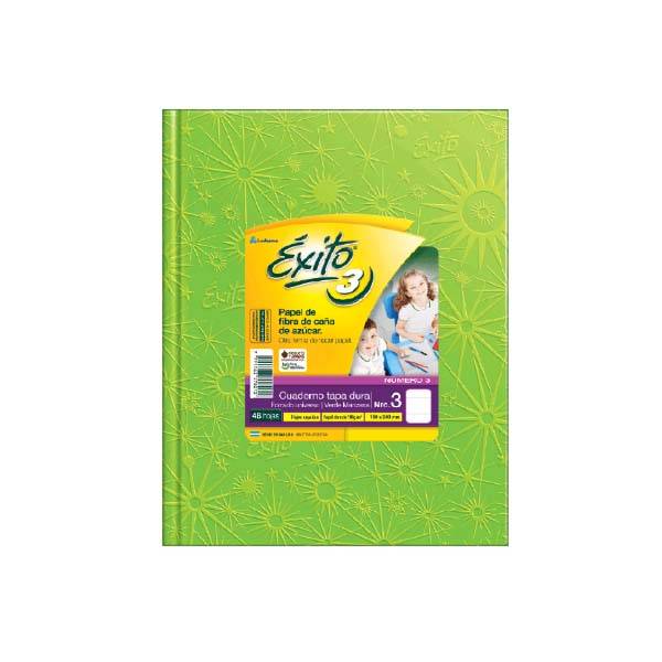Cuaderno T/D Nº3 Exito 48 Hj Ry Verde Mz