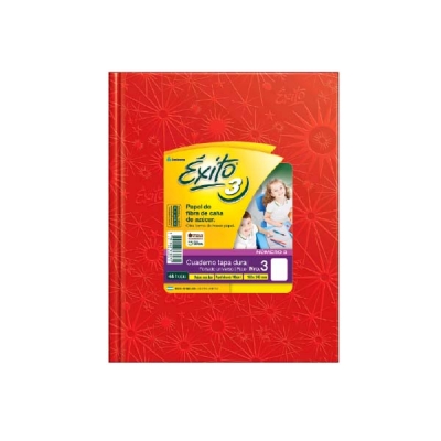 Cuaderno T/D Nº3 Exito 48 Hj Ry Rojo