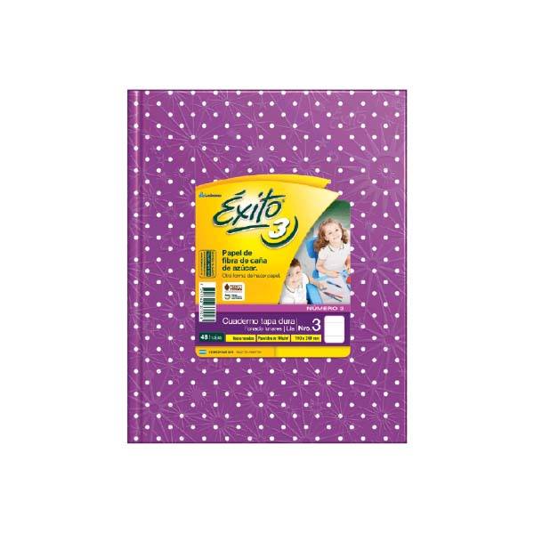 Cuaderno T/D Nº3 Exito 48 Hj Ry  L/Lila