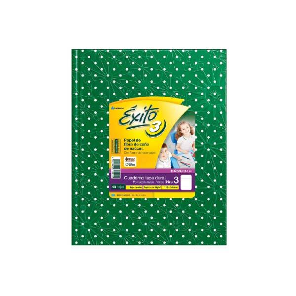 Cuaderno T/D Nº3 Exito 48 Hj Ry  L/Verde
