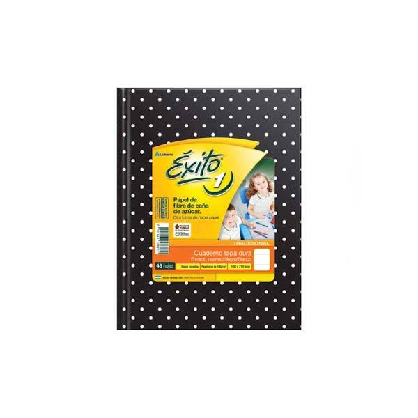 Cuaderno T/D 16X21 Exito 48 Ry  L/Negro