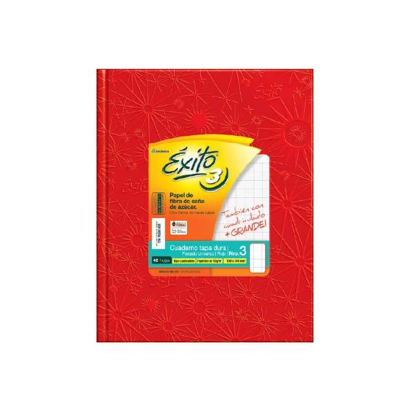 Cuaderno T/D Nº3 Exito 48 Hj Cd G Rojo