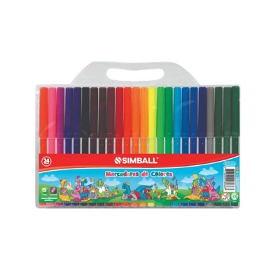 Marcador Escolar  P/Fina Simball X 24