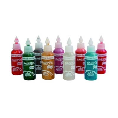 Adhesivo Glitter Pagoda  30 Gr Verde
