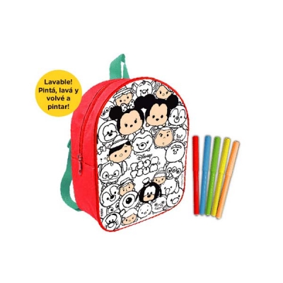 Mochila Tsum Tsum Para Pintar