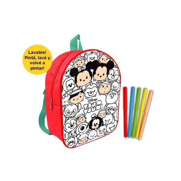 Mochila Tsum Tsum Para Pintar