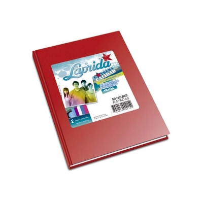 Cuaderno T/D 16X21 Laprida 50 Hj Ry Rojo